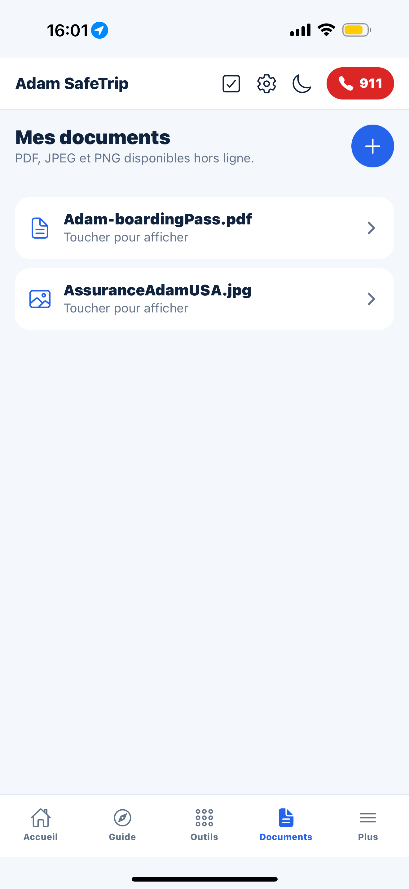 Documents Adam SafeTrip